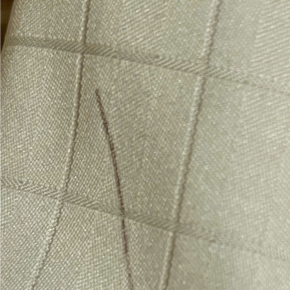 MAZZONI 90’S VINTAGE WOMENS WHITE WITH WHITE PINSTRIPES PANTSUIT SIZE 14 - Picture 8 of 12